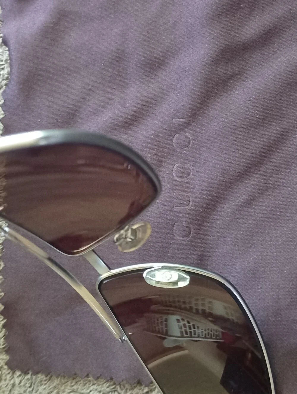 AUTHENTIC Gucci GG1856/S ( Aviator Square sunglasses )